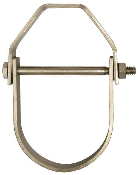 Empire - 2-1/2" Pipe, 1/2" Rod, Grade 304 Stainless Steel Adjustable Clevis Hanger - Eagle Tool & Supply