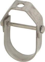 Empire - 1-1/2" Pipe, 3/8" Rod, Grade 304 Stainless Steel Adjustable Clevis Hanger - Eagle Tool & Supply