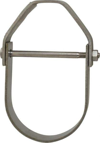 Empire - 3" Pipe, 1/2" Rod, Grade 304 Stainless Steel Adjustable Clevis Hanger - Eagle Tool & Supply