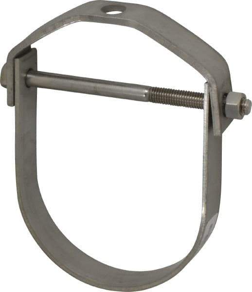 Empire - 5" Pipe, 5/8" Rod, Grade 304 Stainless Steel Adjustable Clevis Hanger - Eagle Tool & Supply