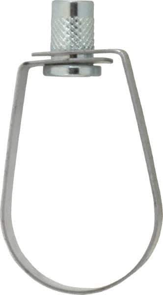 Empire - 1-1/4" Pipe, 3/8" Rod, Carbon Steel Emlok Swivel Ring Hanger - Pre-Galvanized, 600 Lb Capacity - Eagle Tool & Supply