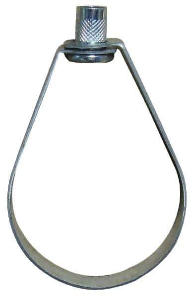 Empire - 2-1/2" Pipe, 1/2" Rod, Carbon Steel Emlok Swivel Ring Hanger - Pre-Galvanized, 600 Lb Capacity - Eagle Tool & Supply