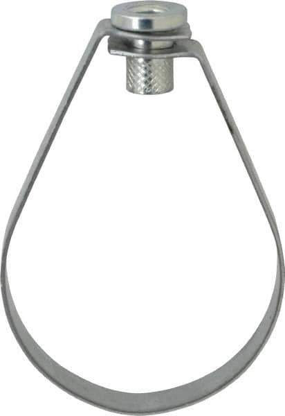 Empire - 3" Pipe, 1/2" Rod, Carbon Steel Emlok Swivel Ring Hanger - Pre-Galvanized, 600 Lb Capacity - Eagle Tool & Supply