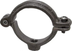 Empire - 1-1/4" Pipe, 3/8" Rod, Malleable Iron Split Ring Hanger - Black, 180 Lb Capacity - Eagle Tool & Supply