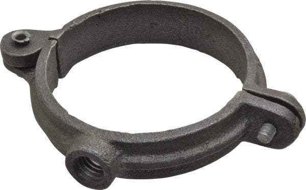 Empire - 2" Pipe, 3/8" Rod, Malleable Iron Split Ring Hanger - Black, 180 Lb Capacity - Eagle Tool & Supply