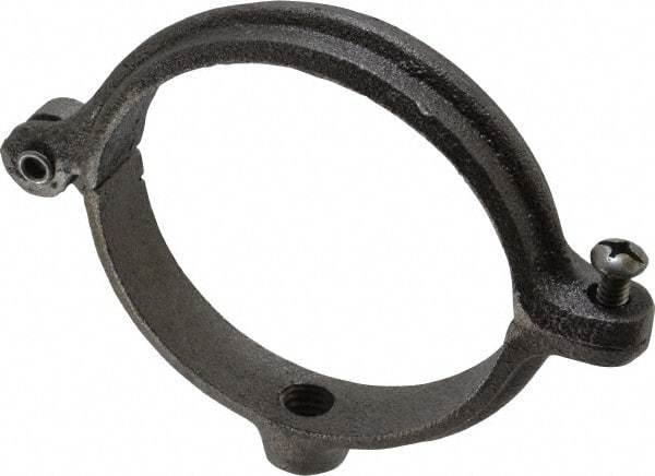 Empire - 3" Pipe, 1/2" Rod, Malleable Iron Split Ring Hanger - Black, 300 Lb Capacity - Eagle Tool & Supply