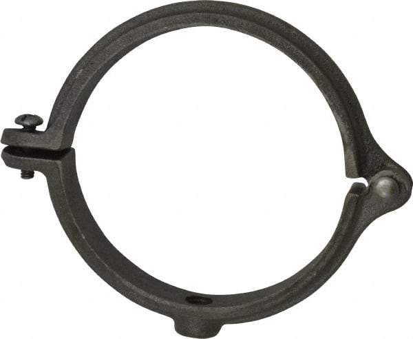 Empire - 4" Pipe, 1/2" Rod, Malleable Iron Split Ring Hanger - Black - Eagle Tool & Supply