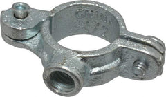 Empire - 1/2" Pipe, 3/8" Rod, Malleable Iron Split Ring Hanger - Electro Galvanized, 180 Lb Capacity - Eagle Tool & Supply