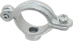 Empire - 3/4" Pipe, 3/8" Rod, Malleable Iron Split Ring Hanger - Electro Galvanized, 180 Lb Capacity - Eagle Tool & Supply