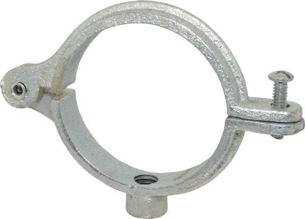 Empire - 2-1/2" Pipe, 1/2" Rod, Malleable Iron Split Ring Hanger - Electro Galvanized, 300 Lb Capacity - Eagle Tool & Supply