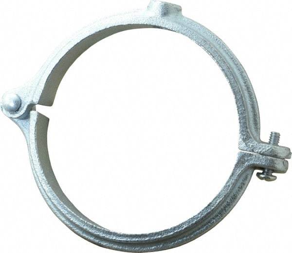 Empire - 4" Pipe, 1/2" Rod, Malleable Iron Split Ring Hanger - Electro Galvanized - Eagle Tool & Supply