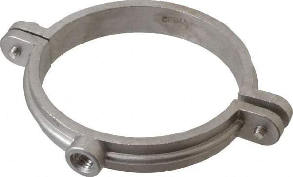 Empire - 4" Pipe, 1/2" Rod, Grade 304 Stainless Steel Split Ring Hanger - Eagle Tool & Supply