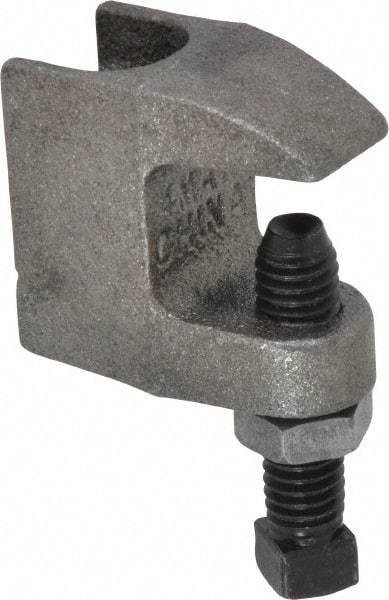 Empire - 3/4" Max Flange Thickness, 1/2" Rod Top Beam Clamp - 470 Lb Capacity, Ductile Iron - Eagle Tool & Supply