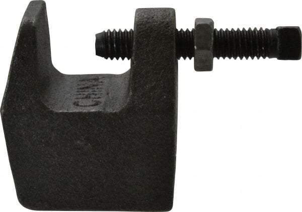 Empire - 3/4" Max Flange Thickness, 3/4" Rod Top Beam Clamp - 700 Lb Capacity, Ductile Iron - Eagle Tool & Supply