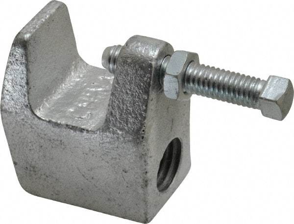 Empire - 3/4" Max Flange Thickness, 3/4" Rod Top Beam Clamp - 700 Lb Capacity, Ductile Iron - Eagle Tool & Supply