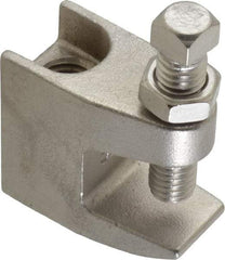 Empire - 3/4" Max Flange Thickness, 1/2" Rod Top Beam Clamp - 470 Lb Capacity, 304 Stainless Steel - Eagle Tool & Supply