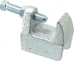 Empire - 1-1/4" Max Flange Thickness, 5/8" Rod Wide Jaw Top Beam Clamp - 800 Lb Capacity, Ductile Iron - Eagle Tool & Supply