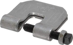 Empire - 3/4" Max Flange Thickness, 3/8" Rod C-Clamp with Locknut - 400 Lb Capacity, Carbon Steel - Eagle Tool & Supply