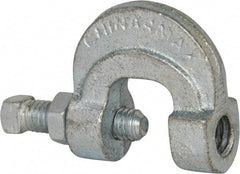 Empire - 3/4" Max Flange Thickness, 1/2" Rod C-Clamp with Locknut - 500 Lb Capacity, Ductile Iron - Eagle Tool & Supply