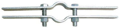 Empire - 2-1/2" Pipe, Electro Galvanized Riser Clamp - 400 Lb Capacity, Carbon Steel - Eagle Tool & Supply