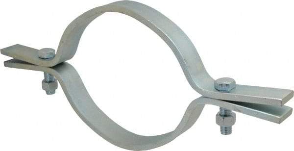 Empire - 8" Pipe, Electro Galvanized Riser Clamp - 2,500 Lb Capacity, Carbon Steel - Eagle Tool & Supply