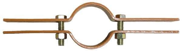 Empire - 1-1/4" Pipe, Copper Plated Riser Clamp - 250 Lb Capacity, Carbon Steel - Eagle Tool & Supply