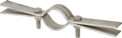 Empire - 1-1/2" Pipe, Riser Clamp - 250 Lb Capacity, Grade 304 Stainless Steel - Eagle Tool & Supply