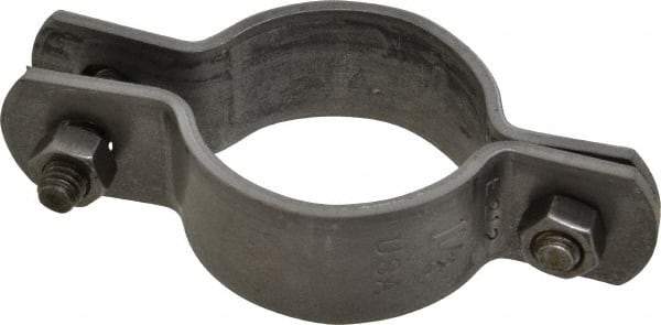 Empire - 1-1/2" Pipe, Standard Pipe Clamp - Black, 800 Lb Capacity, Carbon Steel - Eagle Tool & Supply