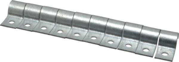 Empire - 1/4" Pipe, Carbon Steel, Electro Galvanized" Pipe or Conduit Strap - 1 Mounting Hole - Eagle Tool & Supply