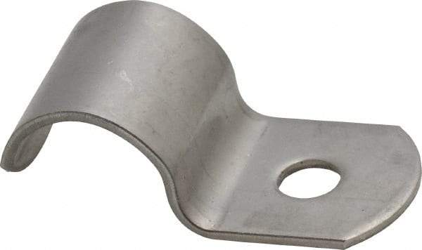 Empire - 3/8" Pipe, Grade 304 Stainless Steel," Pipe or Conduit Strap - 1 Mounting Hole - Eagle Tool & Supply