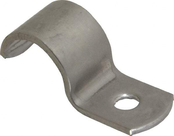 Empire - 1/2" Pipe, Grade 304 Stainless Steel," Pipe or Conduit Strap - 1 Mounting Hole - Eagle Tool & Supply