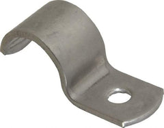 Empire - 1/2" Pipe, Grade 304 Stainless Steel," Pipe or Conduit Strap - 1 Mounting Hole - Eagle Tool & Supply