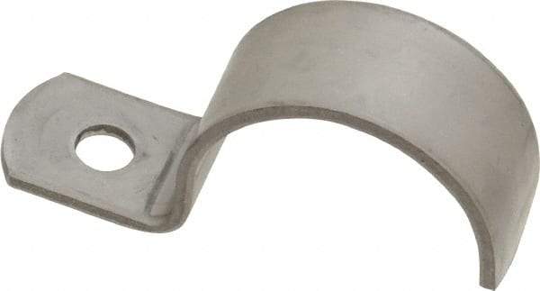 Empire - 1" Pipe, Grade 304 Stainless Steel," Pipe or Conduit Strap - 1 Mounting Hole - Eagle Tool & Supply