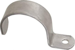 Empire - 2" Pipe, Grade 304 Stainless Steel," Pipe or Conduit Strap - 1 Mounting Hole - Eagle Tool & Supply