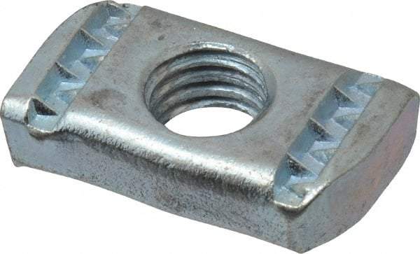 Empire - 1/2" Rod, Electro Galvanized Carbon Steel Strut Nut - Used for Attaching Hanger Rod or Other Accessories to Strut - Eagle Tool & Supply