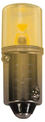 Value Collection - 0.47 Watt, 6.3 Volt, LED Miniature & Specialty T3-1/4 Lamp - Miniature Bayonet Base, 0.01 to 0.999 Equivalent Range, Warm (1,000 to 3,000), Dimmable, 1-1/4" OAL - Eagle Tool & Supply