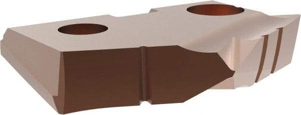 Allied Machine and Engineering - 29.5mm Diam x 3/16" Thick, Seat Code 2, 132° Included Angle Spade Drill Insert - AM200 Coated, Cobalt, Grade Super Cobalt, Series GEN2 T-A - Eagle Tool & Supply