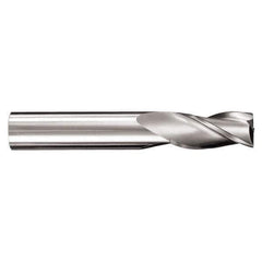 SGS - 18mm, 38mm LOC, 18mm Shank Diam, 100mm OAL, 3 Flute, Solid Carbide Square End Mill - Single End, AlTiN Finish, Spiral Flute, 30° Helix, Centercutting, Right Hand Cut, Right Hand Flute, Series 5M - Eagle Tool & Supply