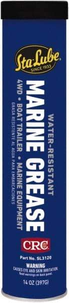 CRC - 14 oz Cartridge Aluminum Complex Gel Paste Grease - Blue, Nonflammable, 325°F Max Temp, NLGIG 2, - Eagle Tool & Supply