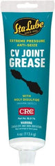 CRC - 4 oz Carded Lithium-12 Gel Paste Grease - Dark Gray, Nonflammable, 275°F Max Temp, NLGIG 1, - Eagle Tool & Supply