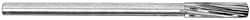 Made in USA - 27/32" High Speed Steel 8 Flute Chucking Reamer - Spiral Flute, 5/8" Straight Shank, 2-1/2" Flute Length, 9-1/2" OAL - Eagle Tool & Supply