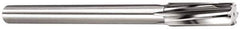 Made in USA - 7/8" Carbide-Tipped 6 Flute Chucking Reamer - Spiral Flute, 3/4" Straight Shank, 2-5/8" Flute Length, 10" OAL - Eagle Tool & Supply