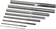 Value Collection - 1/32" to 1/4", Chucking Reamer Set - Straight Flute, Right Hand Cut, 8 Pieces - Eagle Tool & Supply
