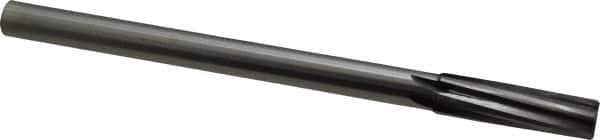 Made in USA - 5/8" Carbide-Tipped 6 Flute Chucking Reamer - Spiral Flute, 9/16" Straight Shank, 2-1/4" Flute Length, 9" OAL - Eagle Tool & Supply