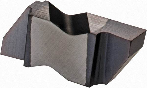 Kennametal - 3156NG Grade KC5010, 3.96mm Cutting Width Carbide Grooving Insert - 3.81mm Max Depth of Cut, Right Hand, 0.19mm Corner Radius, TiAlN Finish - Eagle Tool & Supply