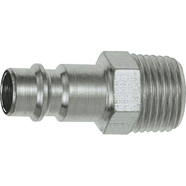 Dynabrade - Male NPT Pneumatic Hose Plug - Steel, 1/4" Body Diam - Eagle Tool & Supply