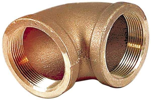 Merit Brass - Class 125, 2" Internal Pipe, Brass 45° Street Elbow - FBSPT x FBSPT - Eagle Tool & Supply