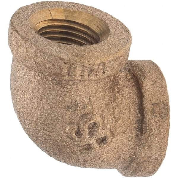 Merit Brass - Class 125, 1/8" Internal Pipe, Brass 90° Street Elbow - FNPT x FNPT - Eagle Tool & Supply