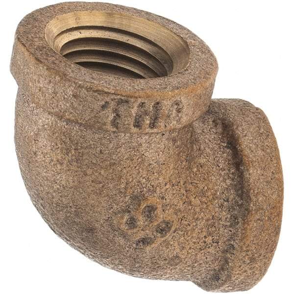 Merit Brass - Class 125, 1/4" Internal Pipe, Brass 90° Street Elbow - FNPT x FNPT - Eagle Tool & Supply
