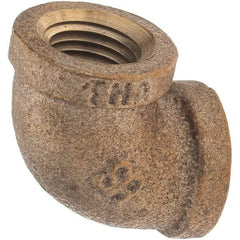 Merit Brass - Class 125, 1/4" Internal Pipe, Brass 90° Street Elbow - FNPT x FNPT - Eagle Tool & Supply